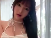 Asian huge breasts girl XiaoYouNai selfie knead nipples